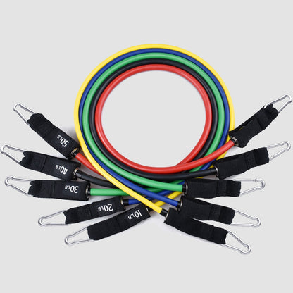 JupiterGear Intey Resistance Bands Set Exercise Bands with Protective Sleeve - Portable Resistance Bands with Door Anchor, Handles, Legs Ankle Straps - Home Gym Resistance Training [13 Pcs Set]