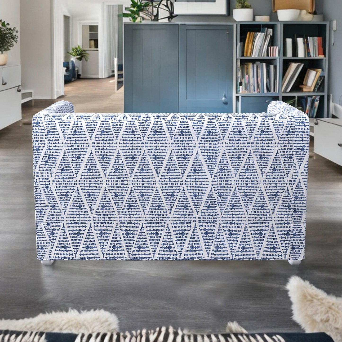 Boho Indigo Blue Slipcover – Compatible with IKEA Knopparp Sofa (3-Seater)